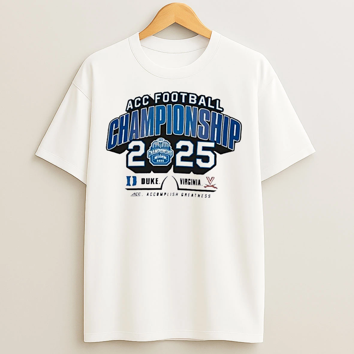 Classic Duke Vs Virginia 2025 Acc Football Championship Game Vintage T Shirts