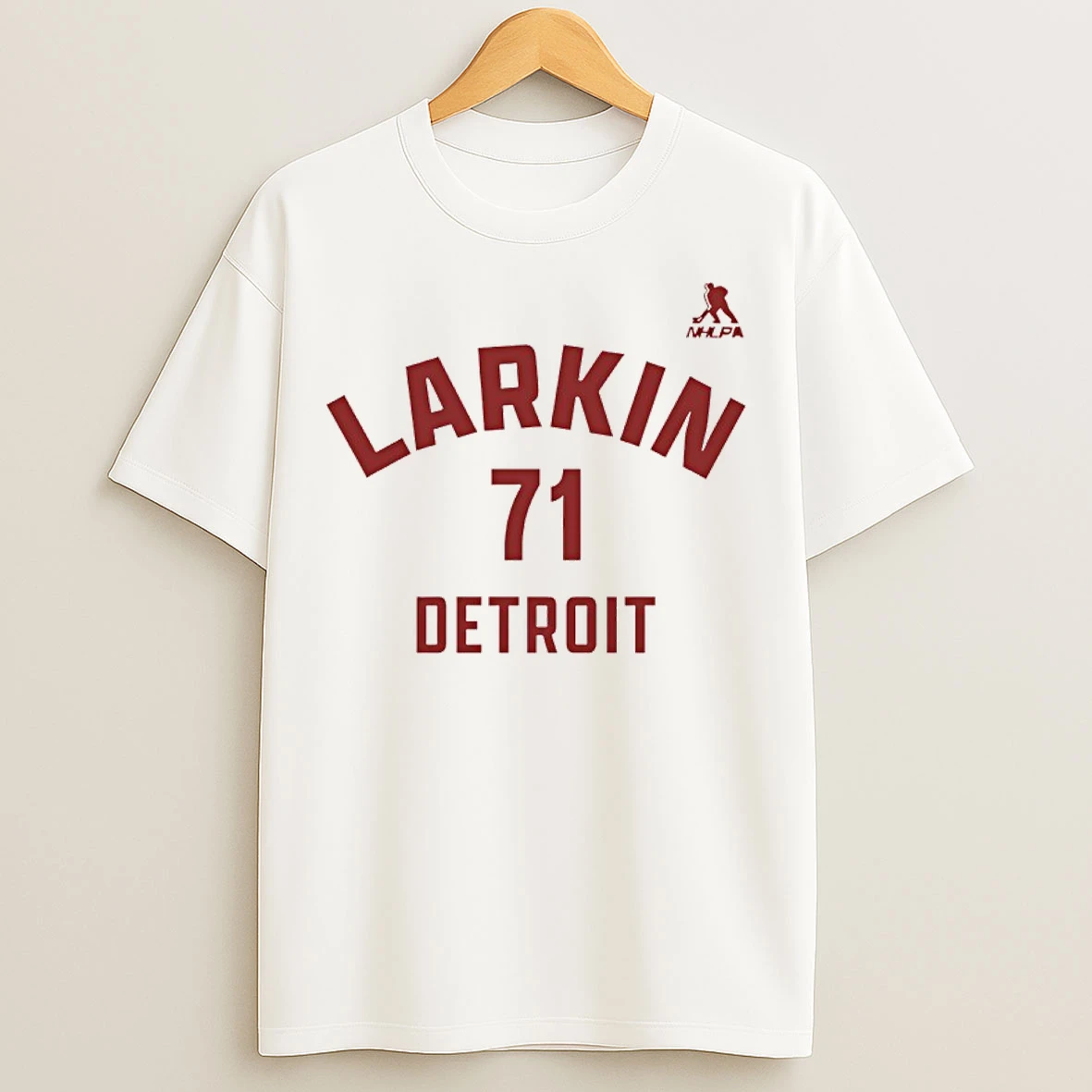 Classic Dylan Larkin 71 Detroit Red Wings Nhl Player Number And Name T Shirts