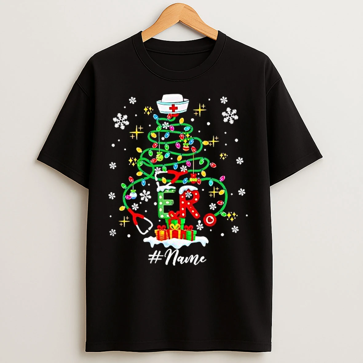 Classic Er Stethoscope Christmas Tree T Shirts