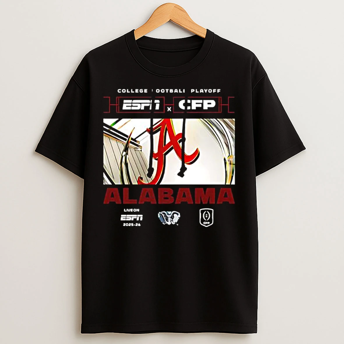 Classic Espn X Cfp Alabama 2025 2026 College Football Playoff T Shirts