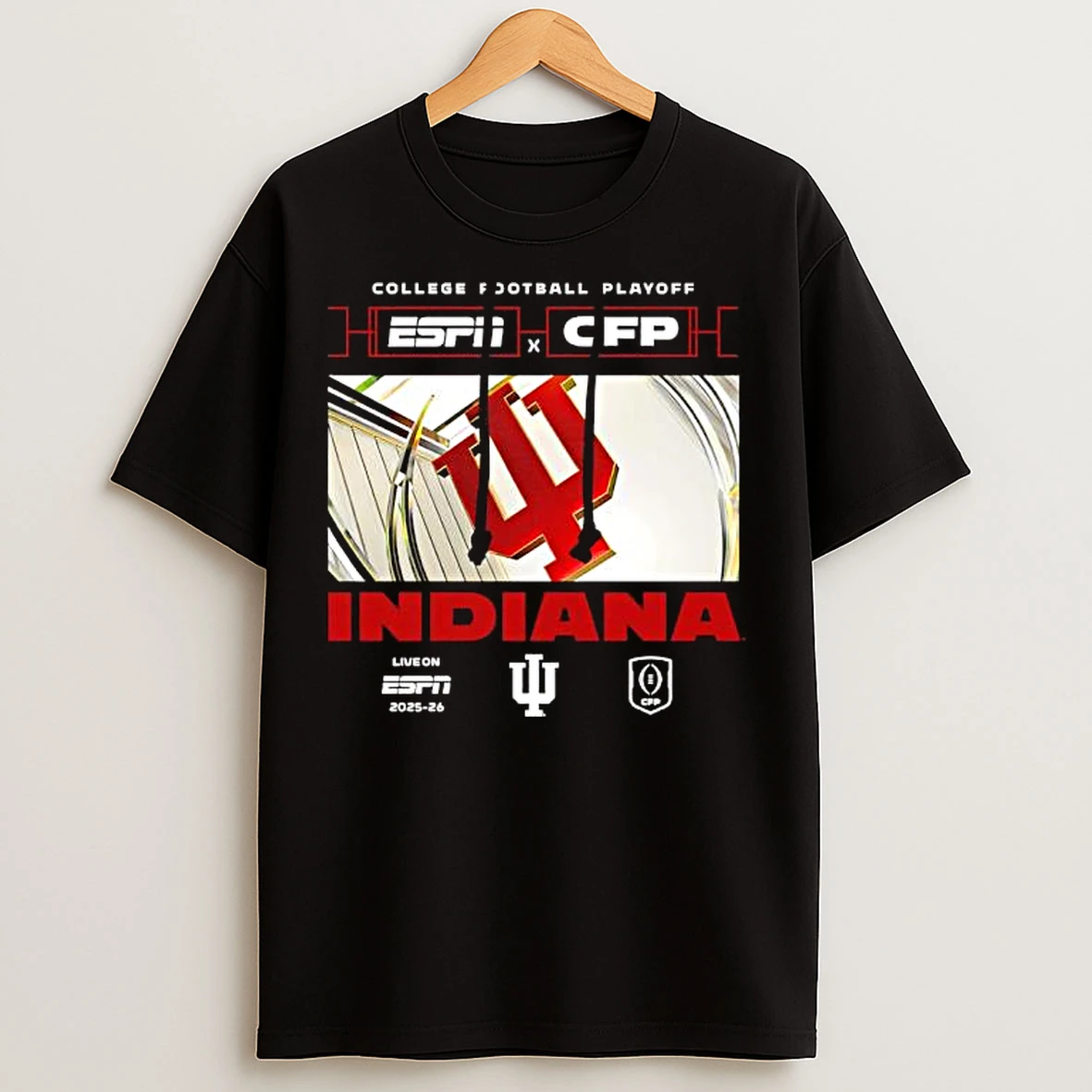 Classic Espn X Cfp Indiana 2025 2026 College Football Playoff T Shirts