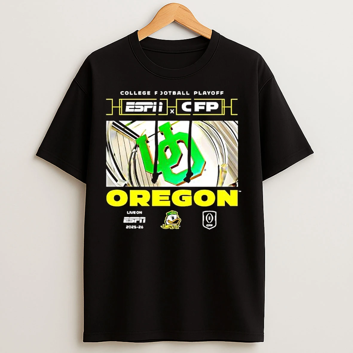 Classic Espn X Cfp Oregon 2025 2026 College Football Playoff T Shirts