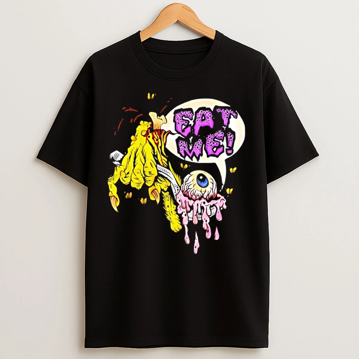 Classic Eat Me Eyes Zombie Goat Cartoon T Shirts