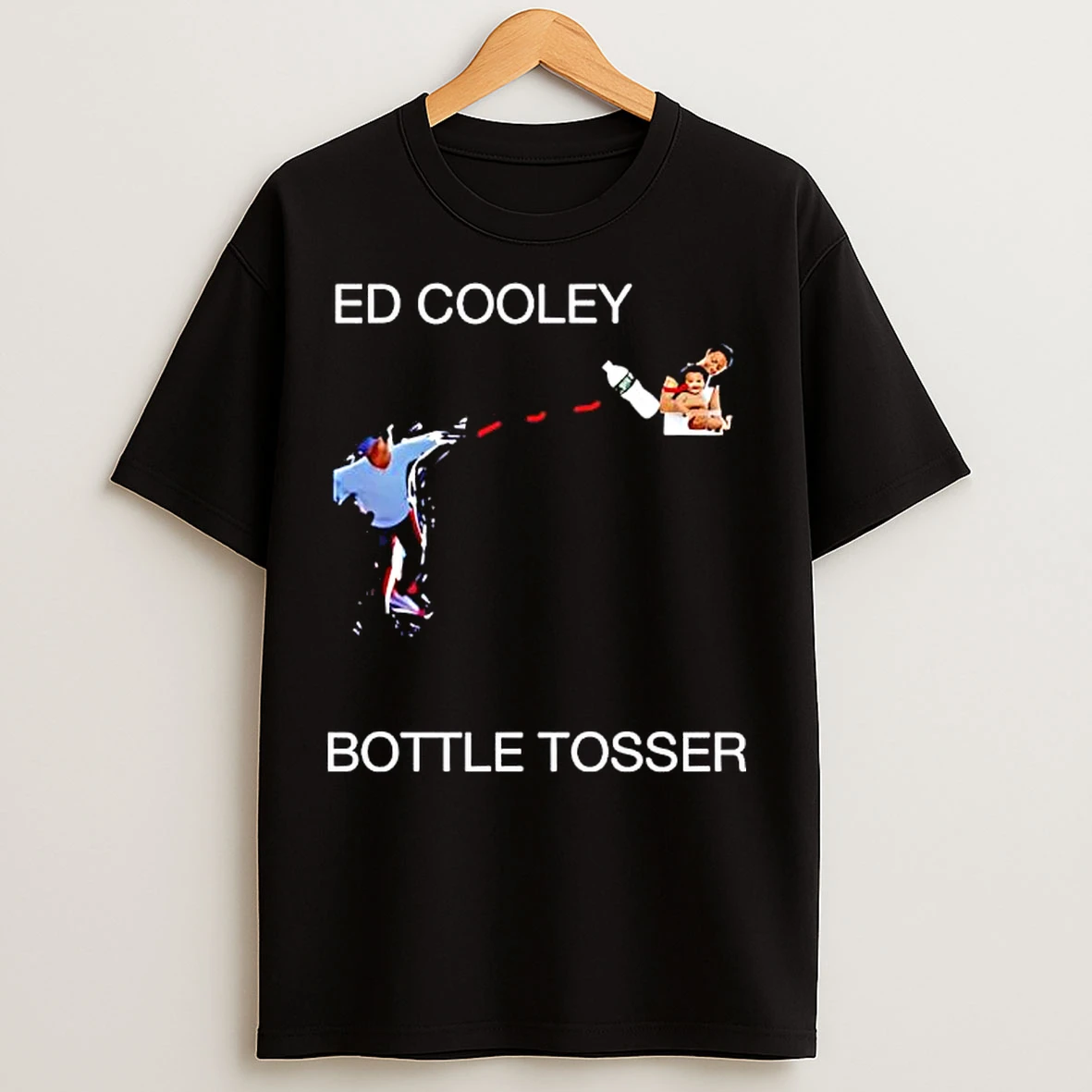 Classic Ed Cooley Georgetown Coach Throwing Bottle Tosser Graphic T Shirts