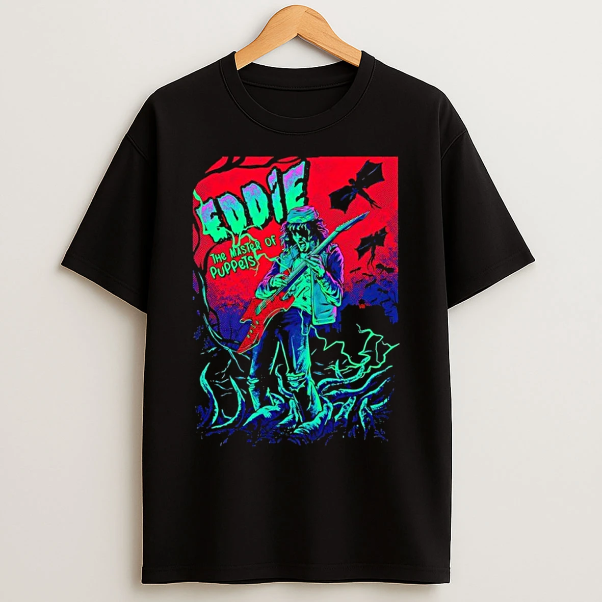 Classic Eddie Munson The Master Of Puppets Graphic T Shirts