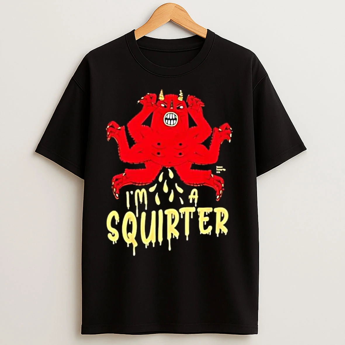 Classic Edgy Devil Character Squirter T Shirts