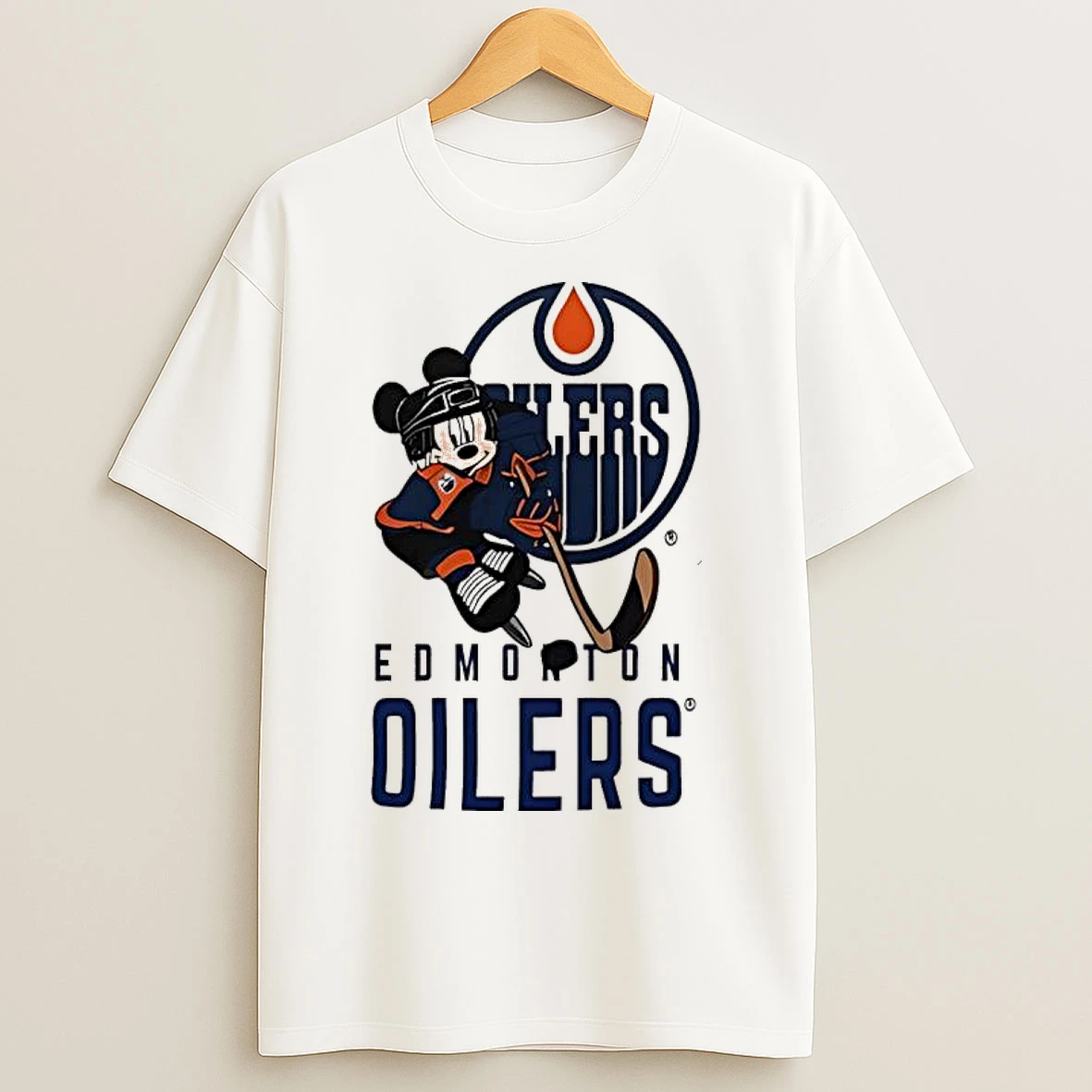 Classic Edmonton Oilers Mickey Hockey 2026 T Shirts