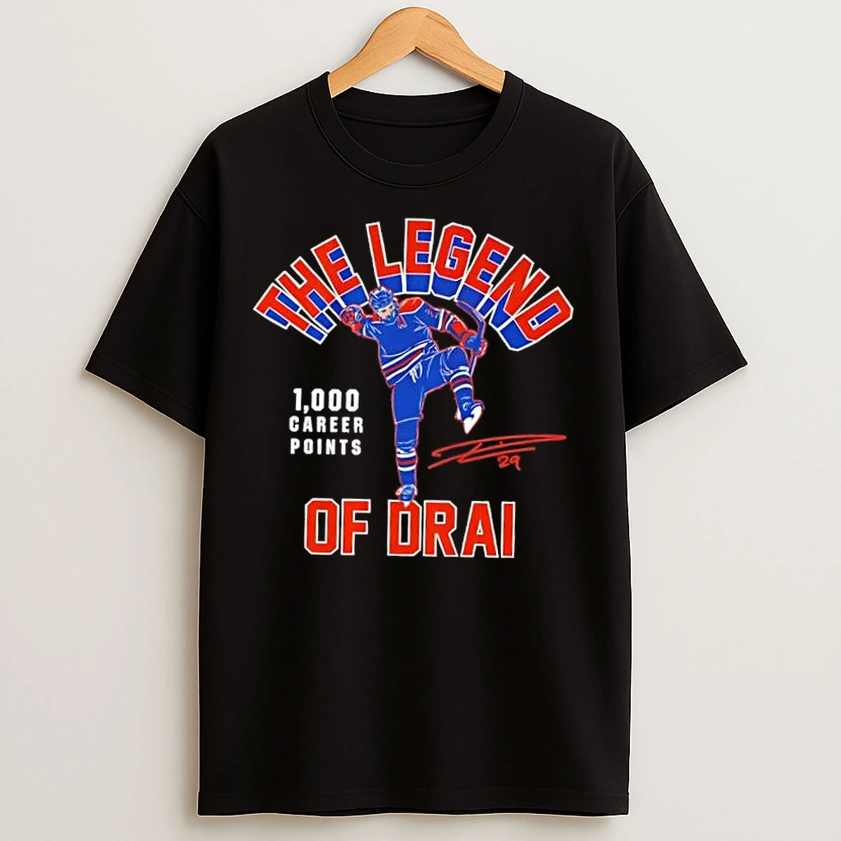 Classic Edmonton Oilers The Legend Of Leon Draisaitl 1000 Points Youth Signature T Shirts