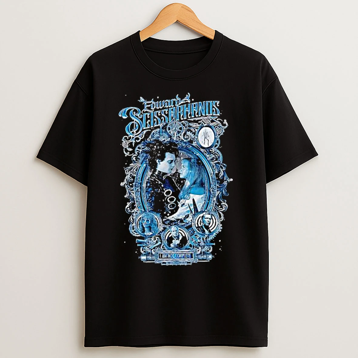Classic Edward Scissorhands I Am Not Complete Graphic T Shirts