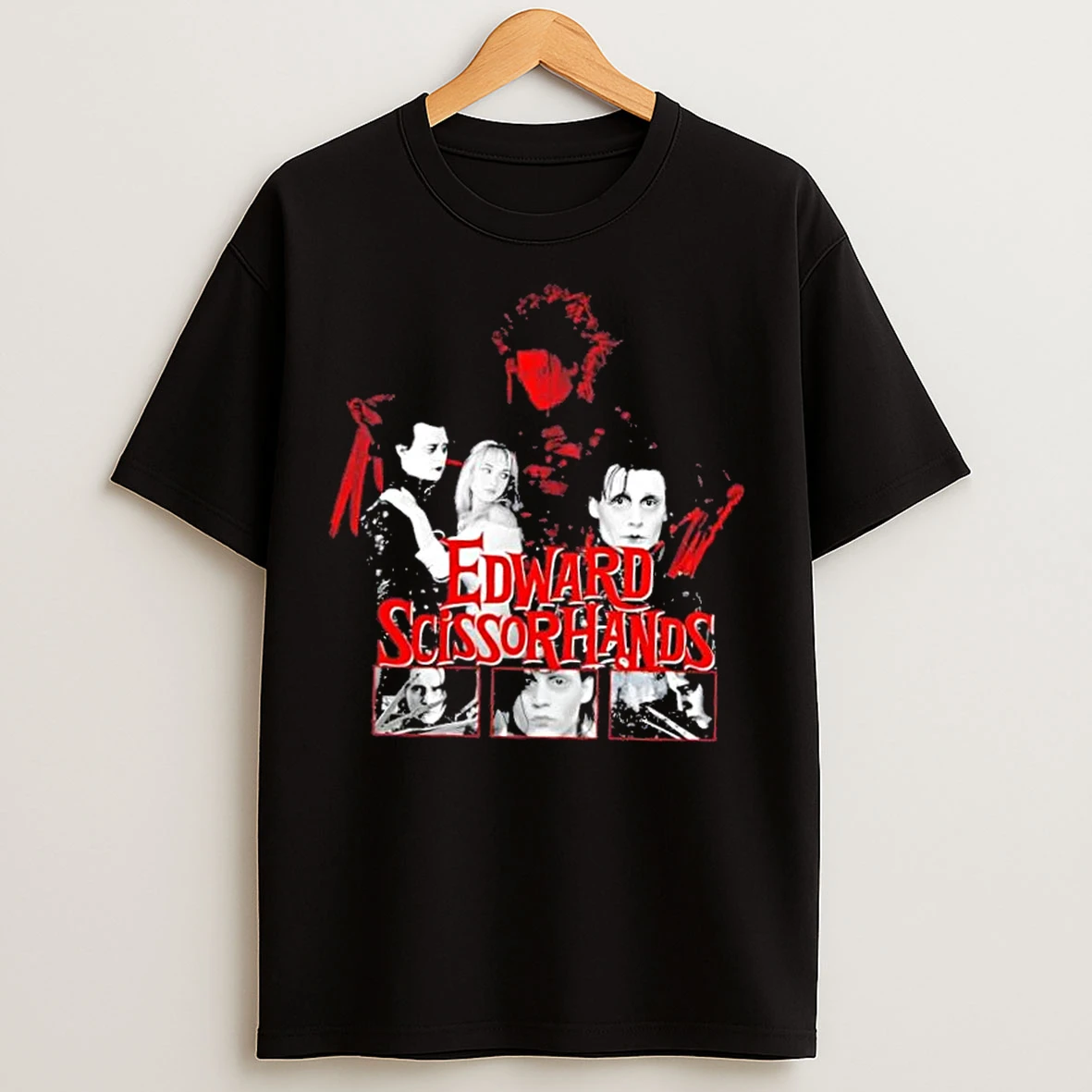 Classic Edward Scissorhands Movie Vintage Graphic T Shirts