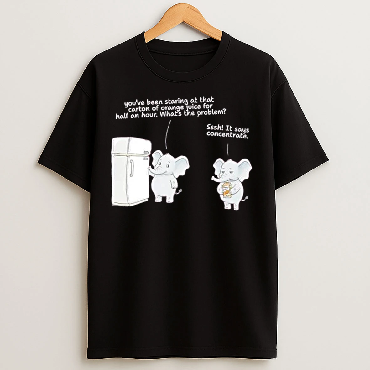 Classic Elephant Concentrate Funny Juice Pun T Shirts