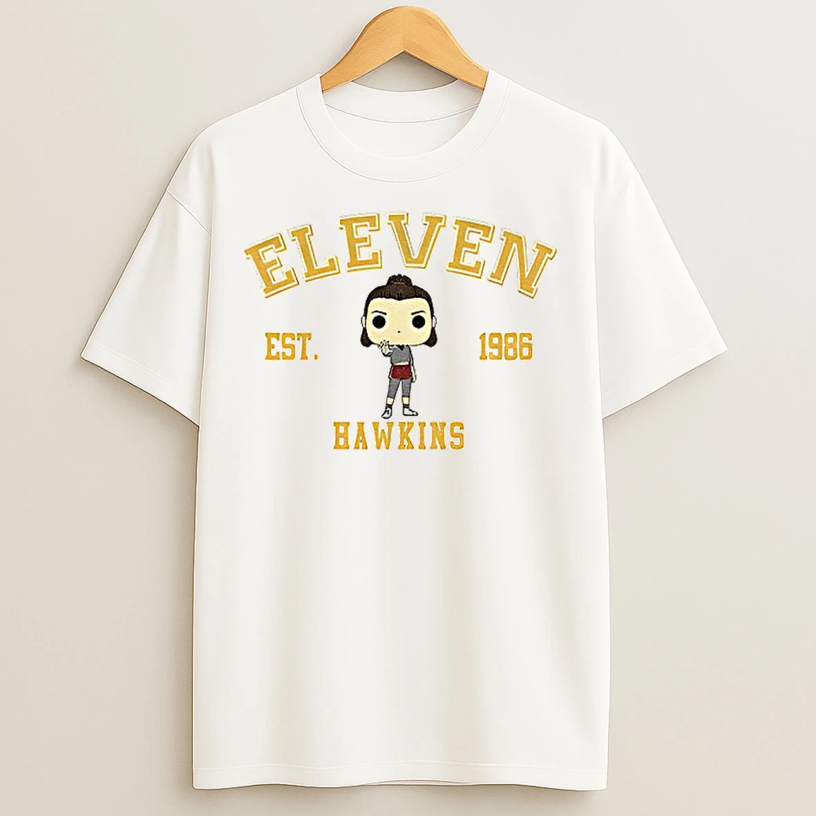 Classic Eleven Stranger Things M10240 Est 1986 Cartoon T Shirts