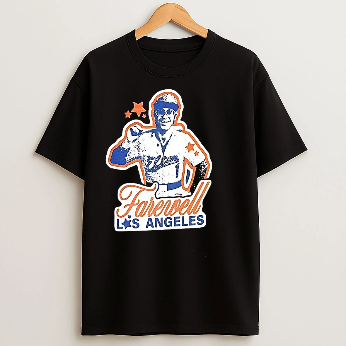 Classic Elton John Farewell La Dodger T Shirts