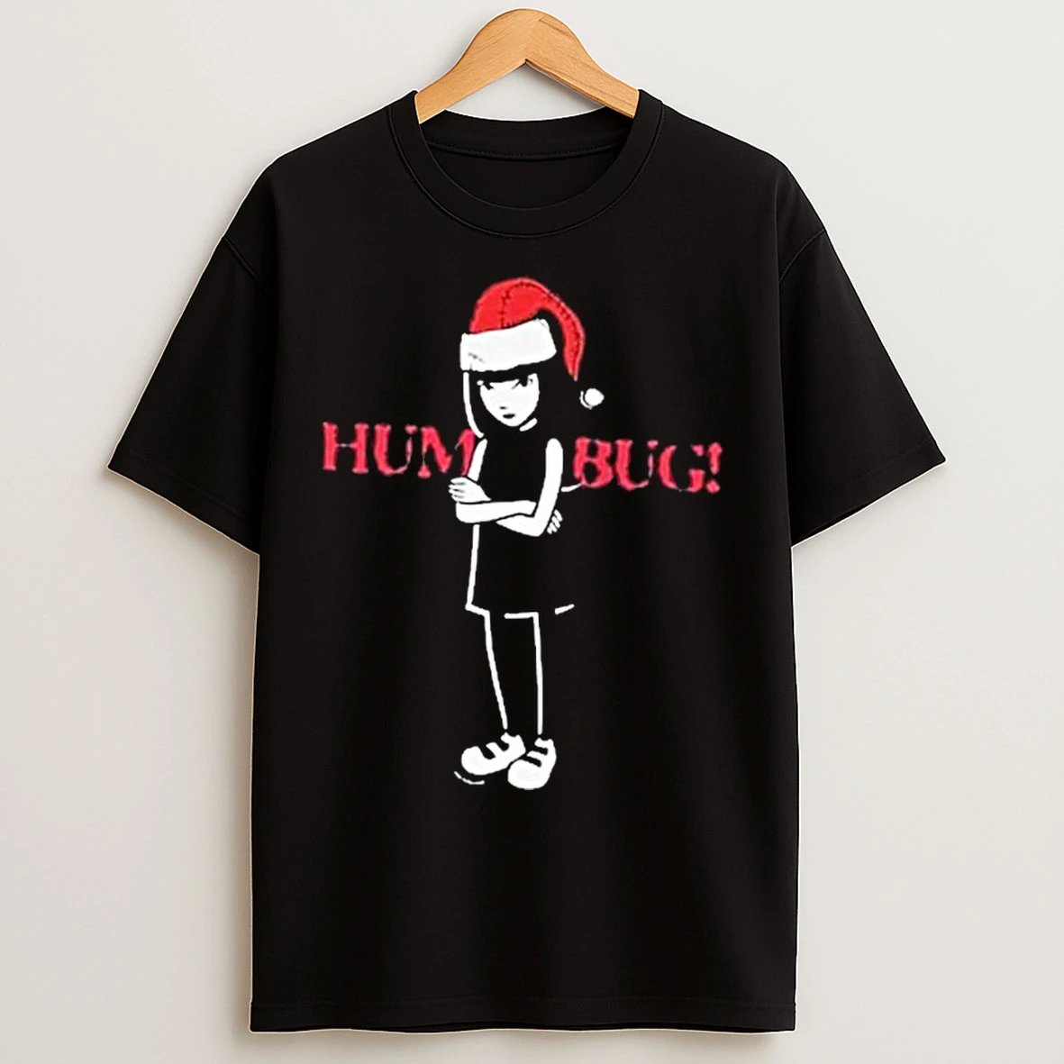 Classic Emily The Strange Strangerous Humbug Christmas T Shirts