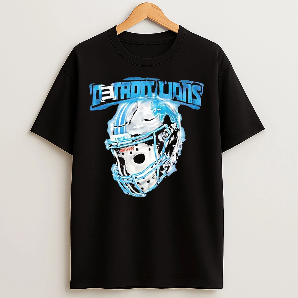 Classic Eminem X Detroit Lions All Grit Helmet T Shirts