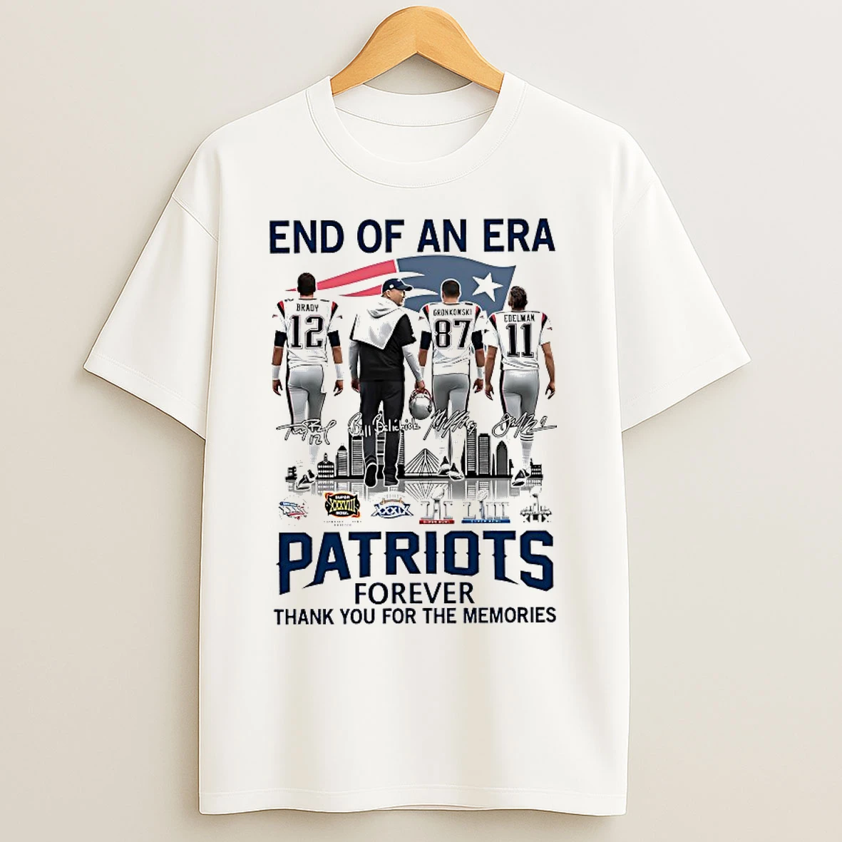 Classic End Of An Era New England Patriots Forever T Shirts