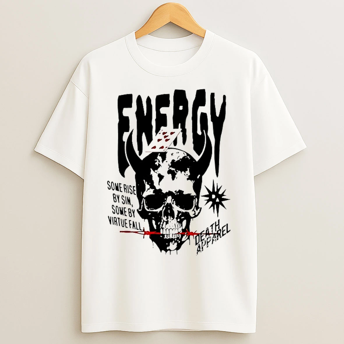 Classic Energy Some Rise By Sin Some By Virtue Fall T Shirts