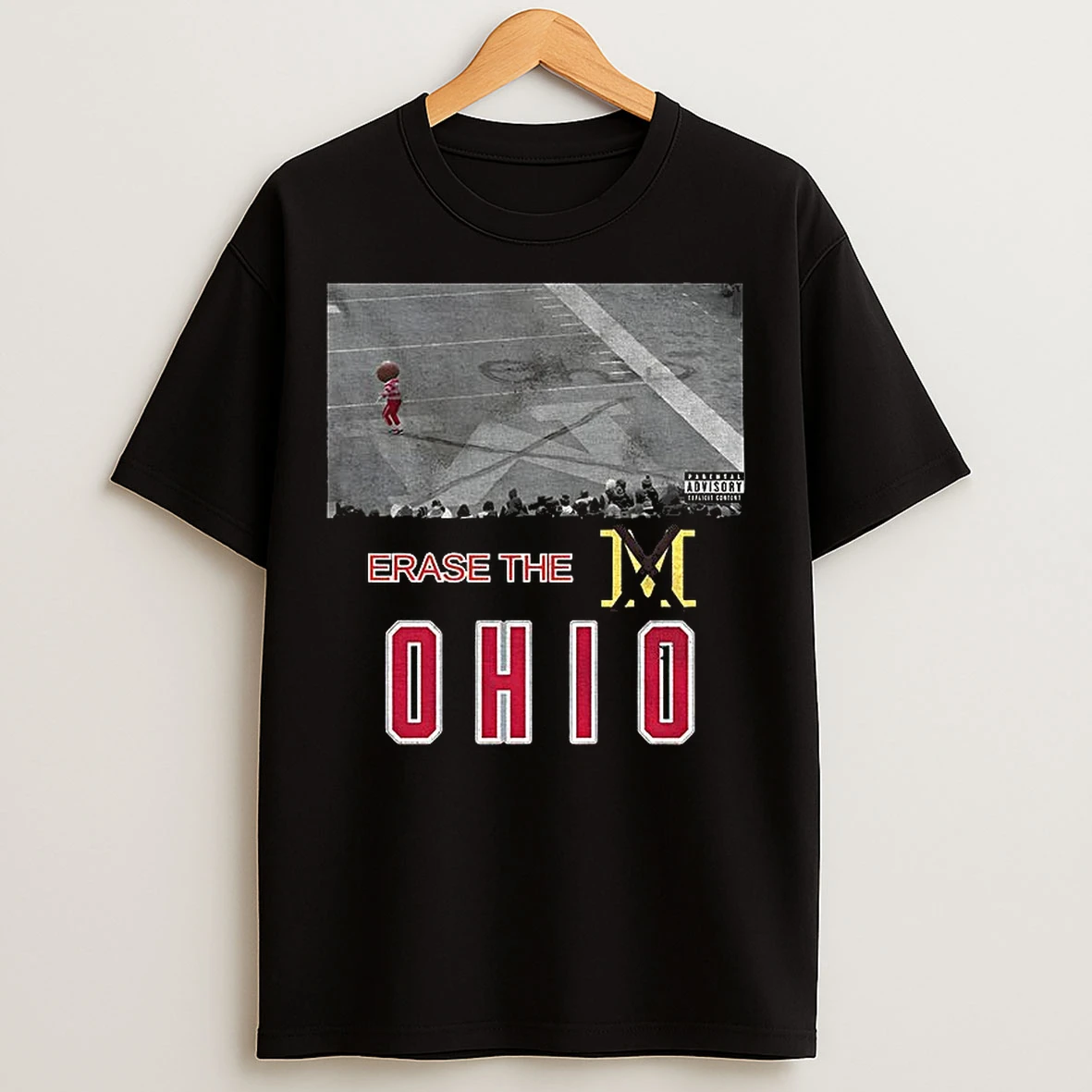Classic Erase The Ohio Ohio State Brutus Ohio Snow Game Day Parental Advisory T Shirts