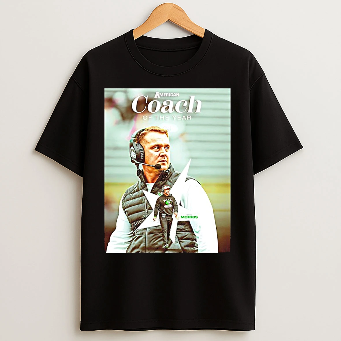 Classic Eric Morris North Texas Mean Green 2025 Coach Of The Year T Shirts