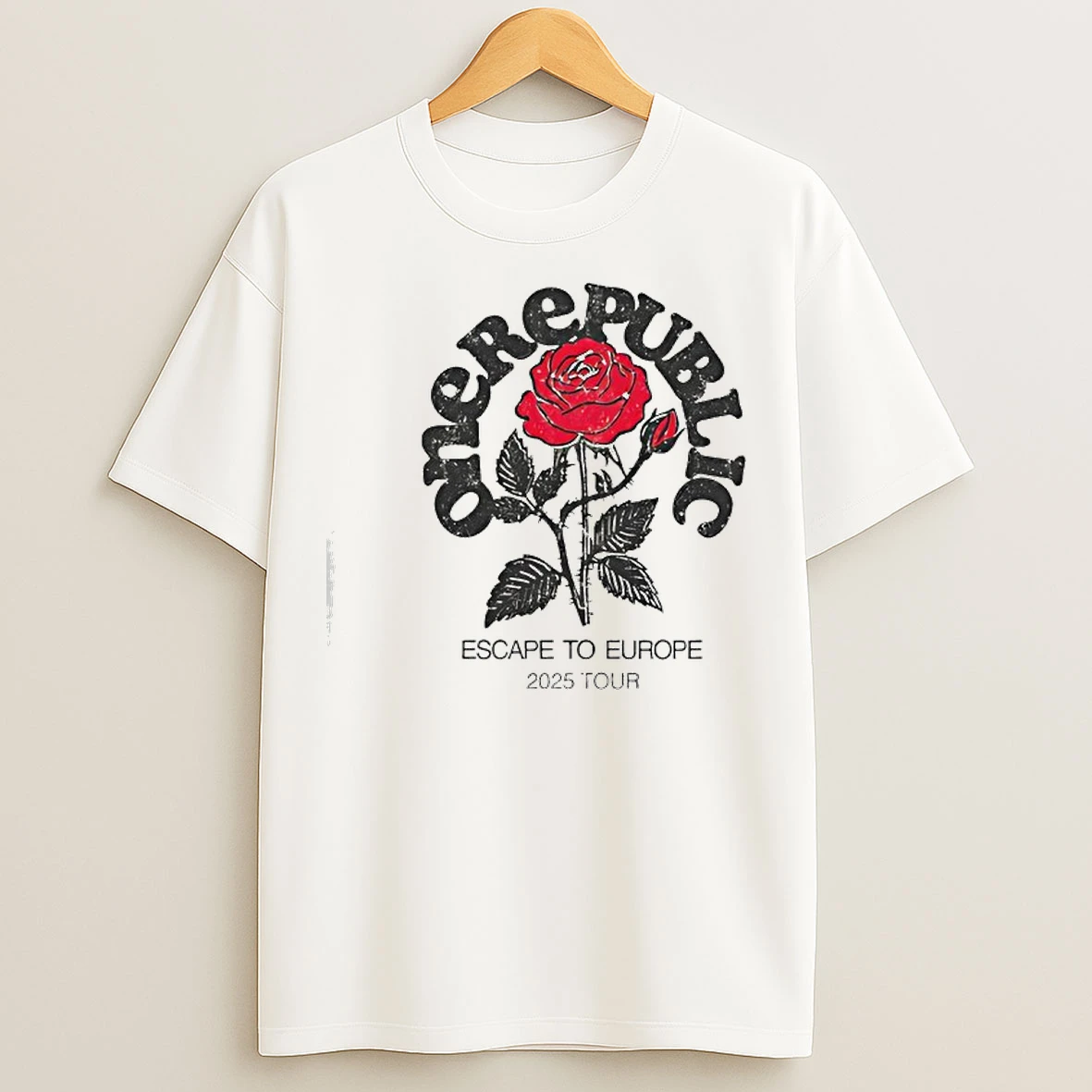 Classic Escape To Europe Rose 2025 Tour T Shirts
