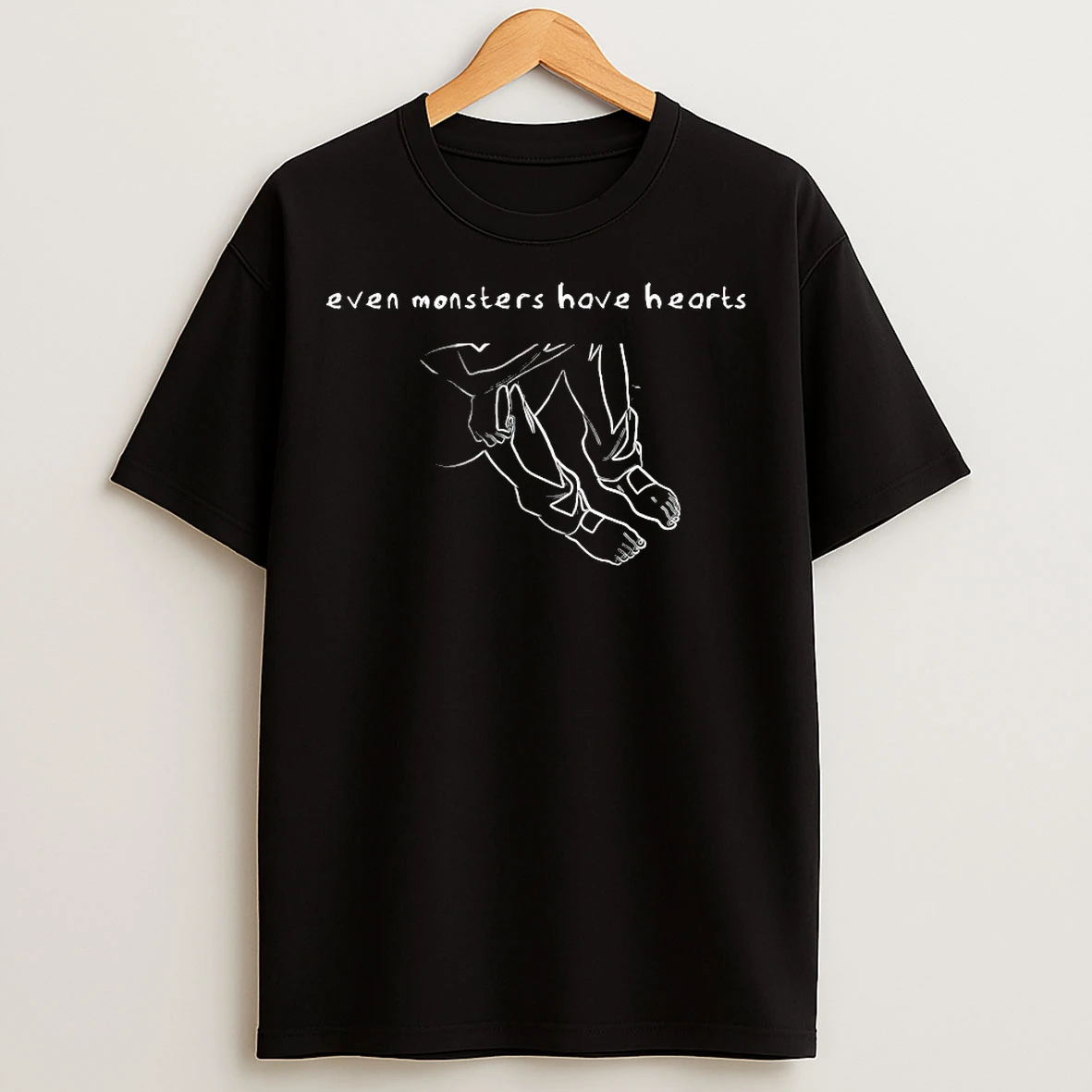 Classic Even Monsters Have Hearts T Shirts