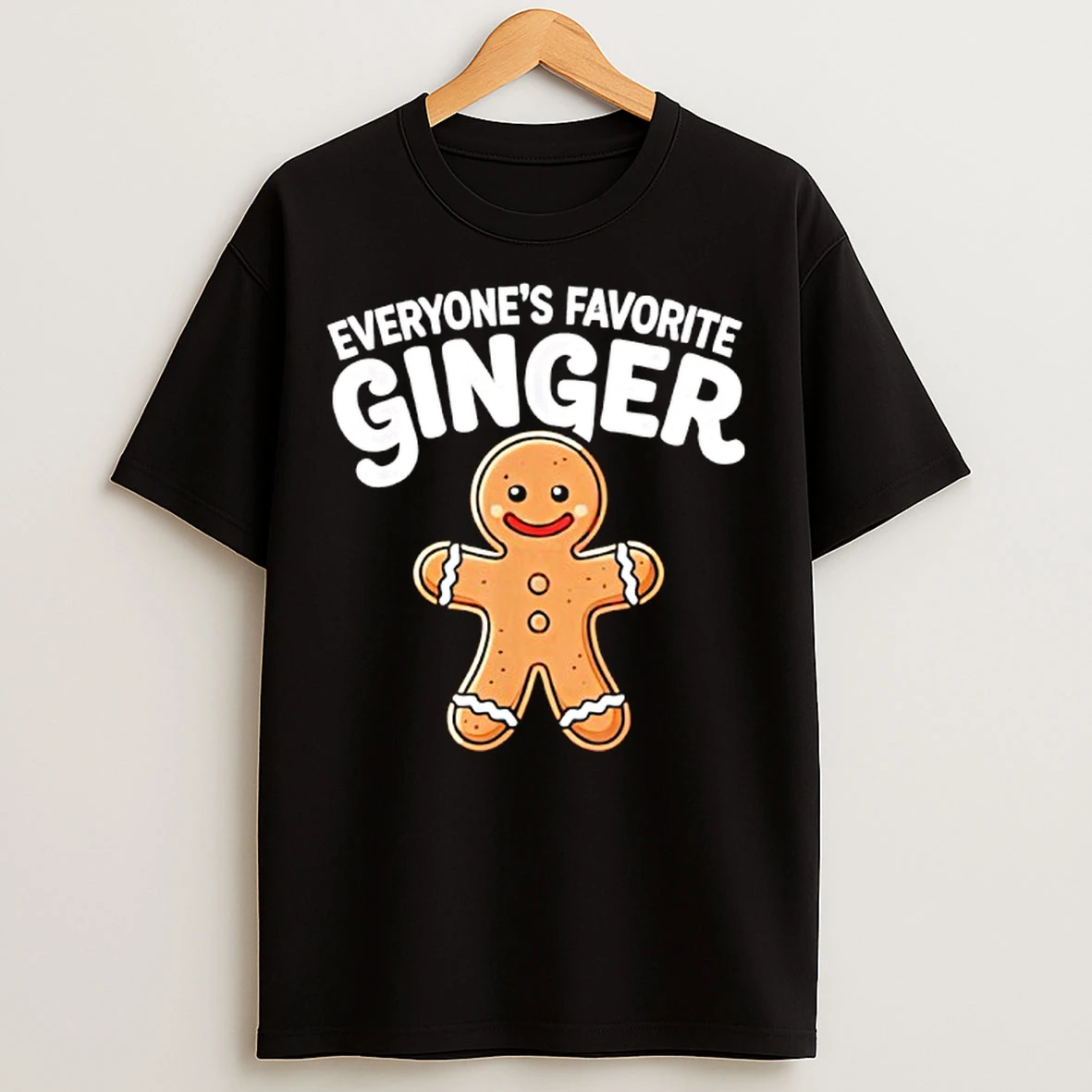 Classic Everyones Favorite Ginger Gingerbread Man Christmas T Shirts