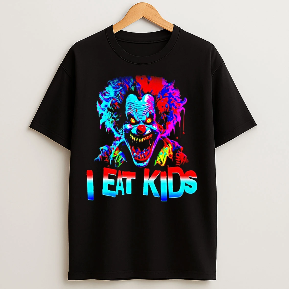 Classic Evil Clown I Eat Kids T Shirts