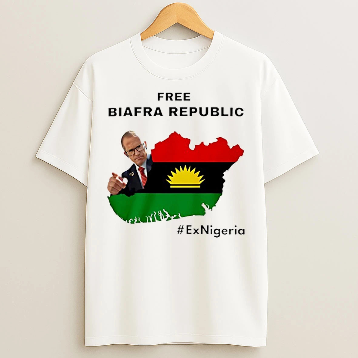 Classic Ex Nigeria Free Biafra Republic Map T Shirts