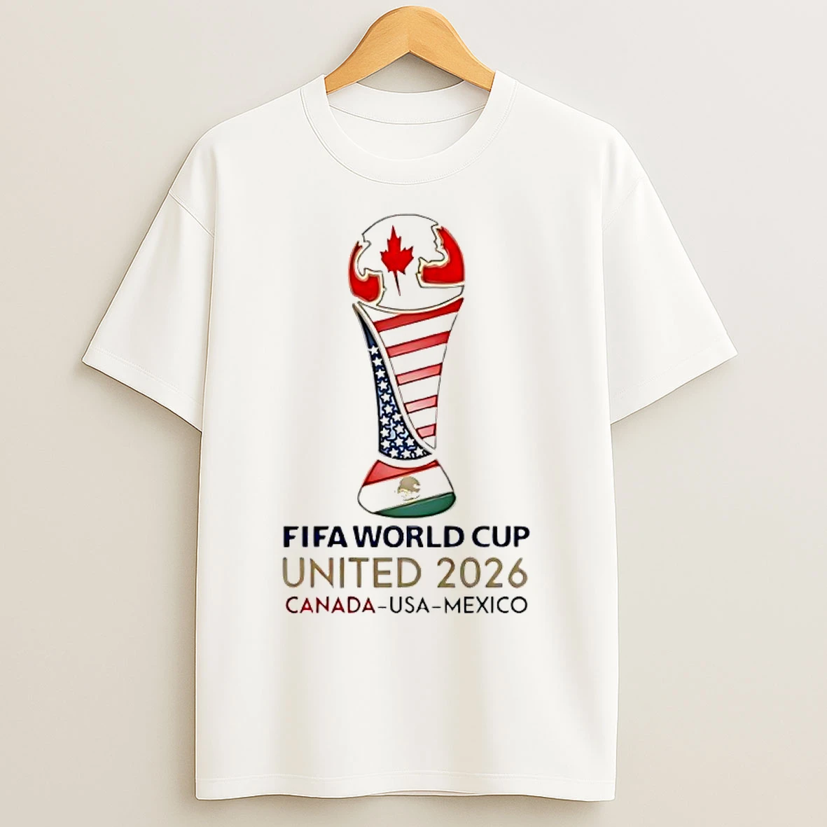 Classic Fifa World Cup 2026 Football Fan Canada Usa Mexico Trophy T Shirts