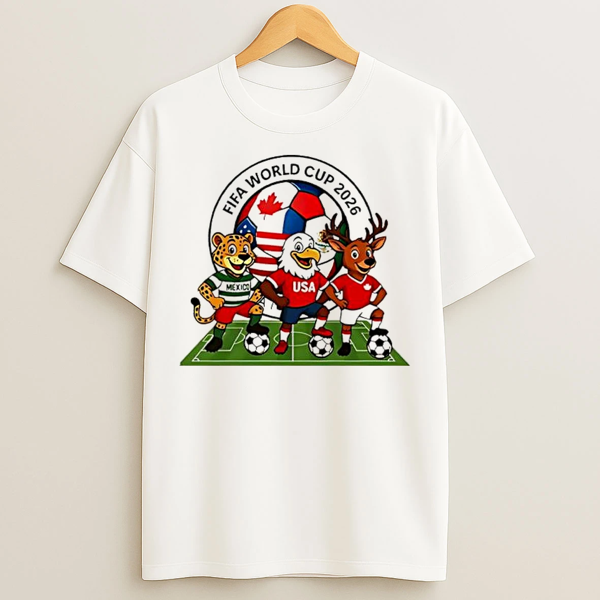Classic Fifa World Cup 2026 Mascot Funny T Shirts