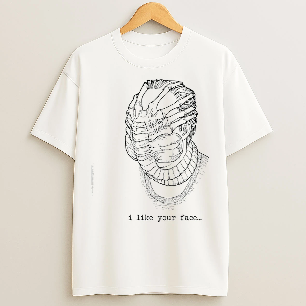 Classic Facehugger From Alien Movie I Like Your Face T Shirts