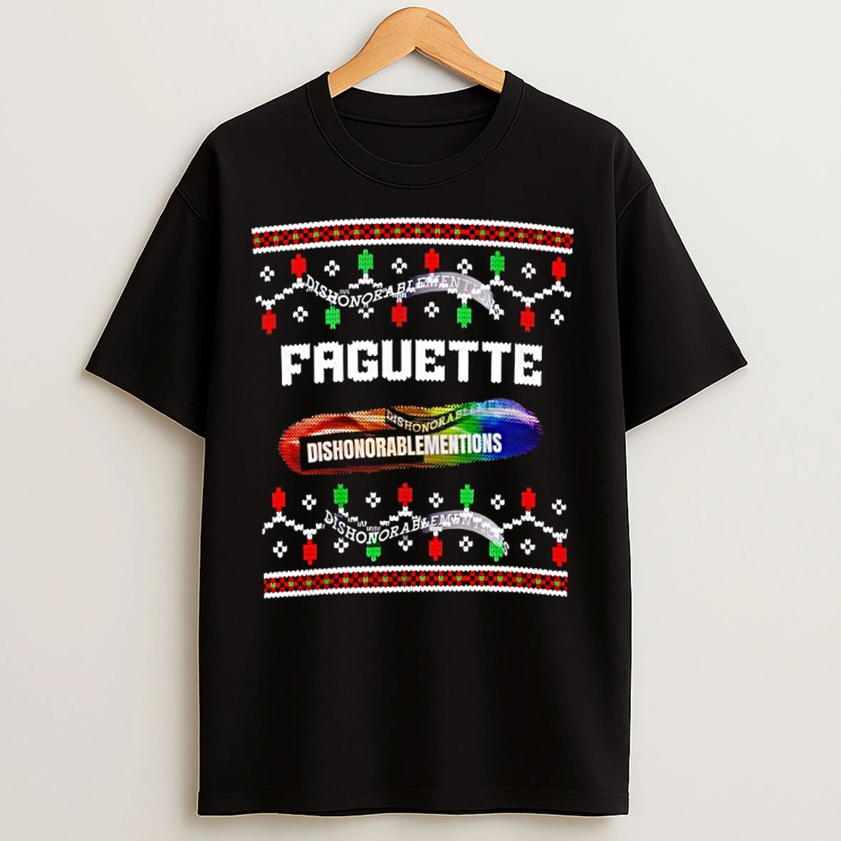 Classic Faguette Ugly Christmas Gay Lgbt T Shirts