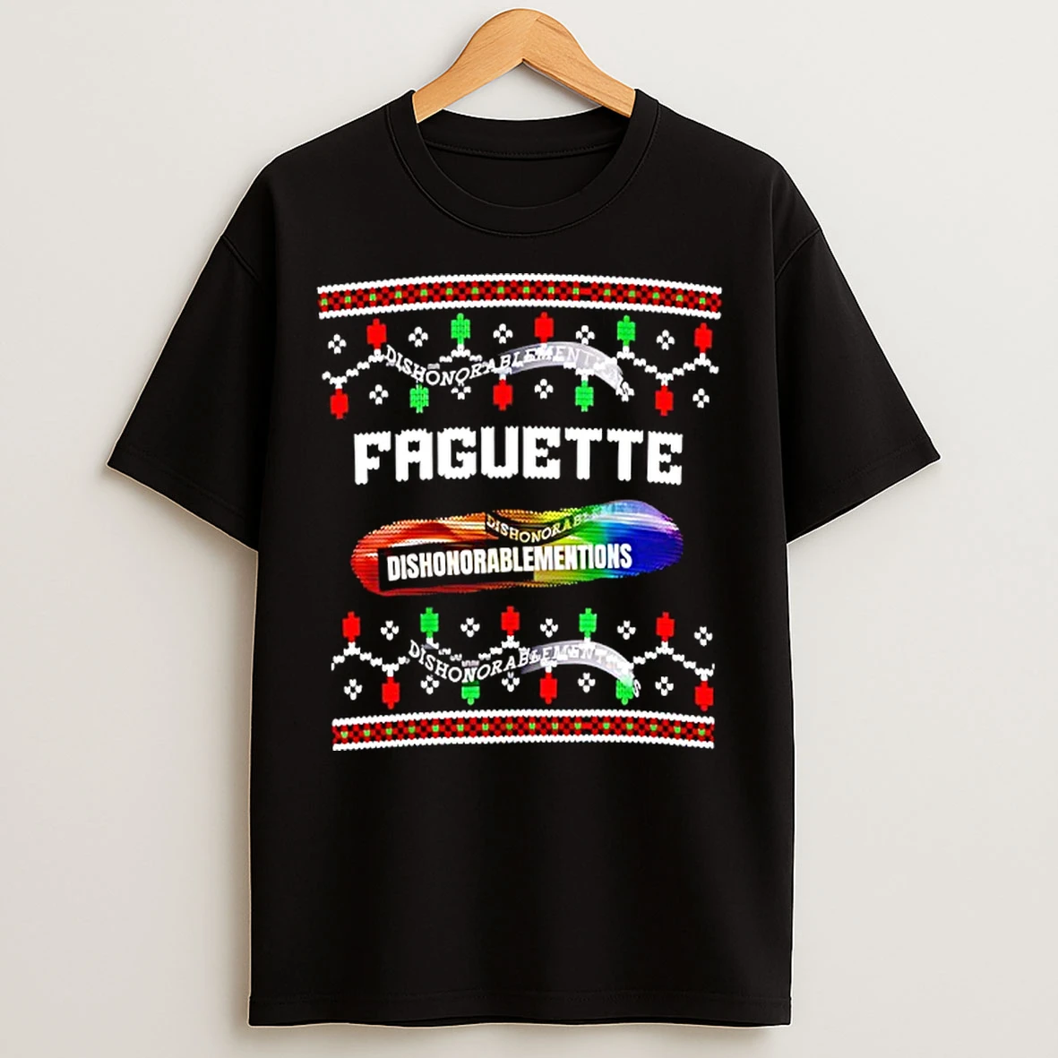 Classic Faguette Ugly Christmas Graphic T Shirts