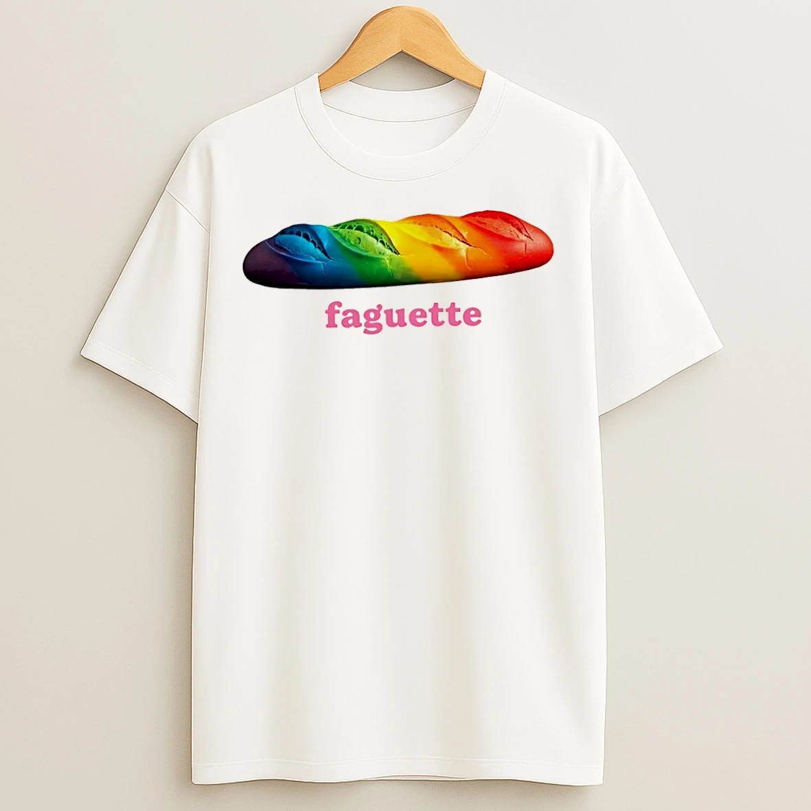 Classic Faguette Bread Rainbow Lgbtq T Shirts