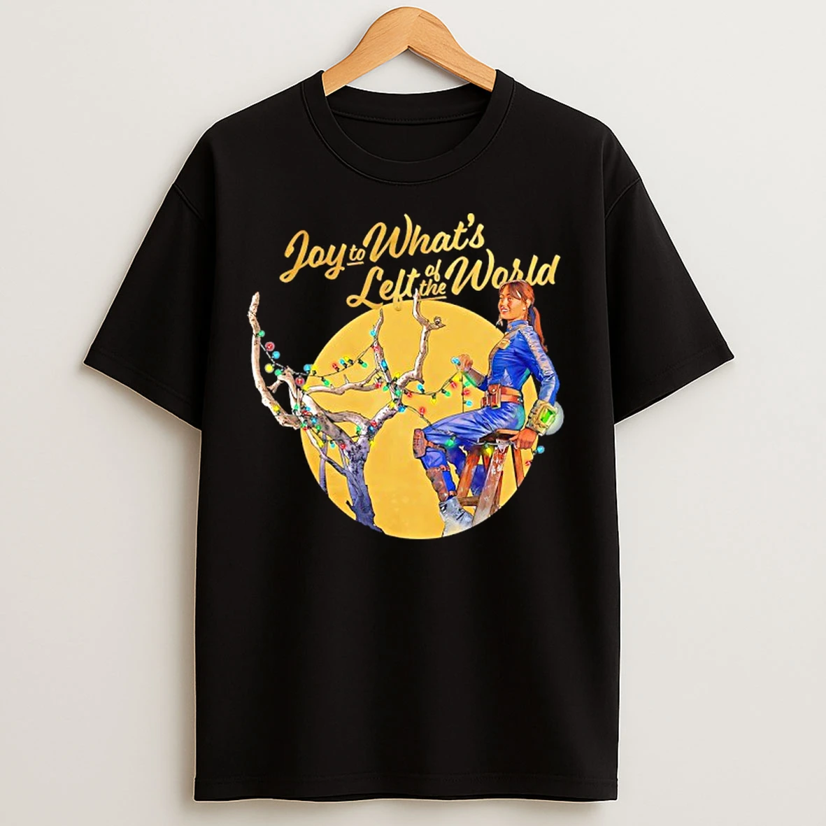 Classic Fallout Lucy Joy To Whats Left Of The World Merry Christmas T Shirts