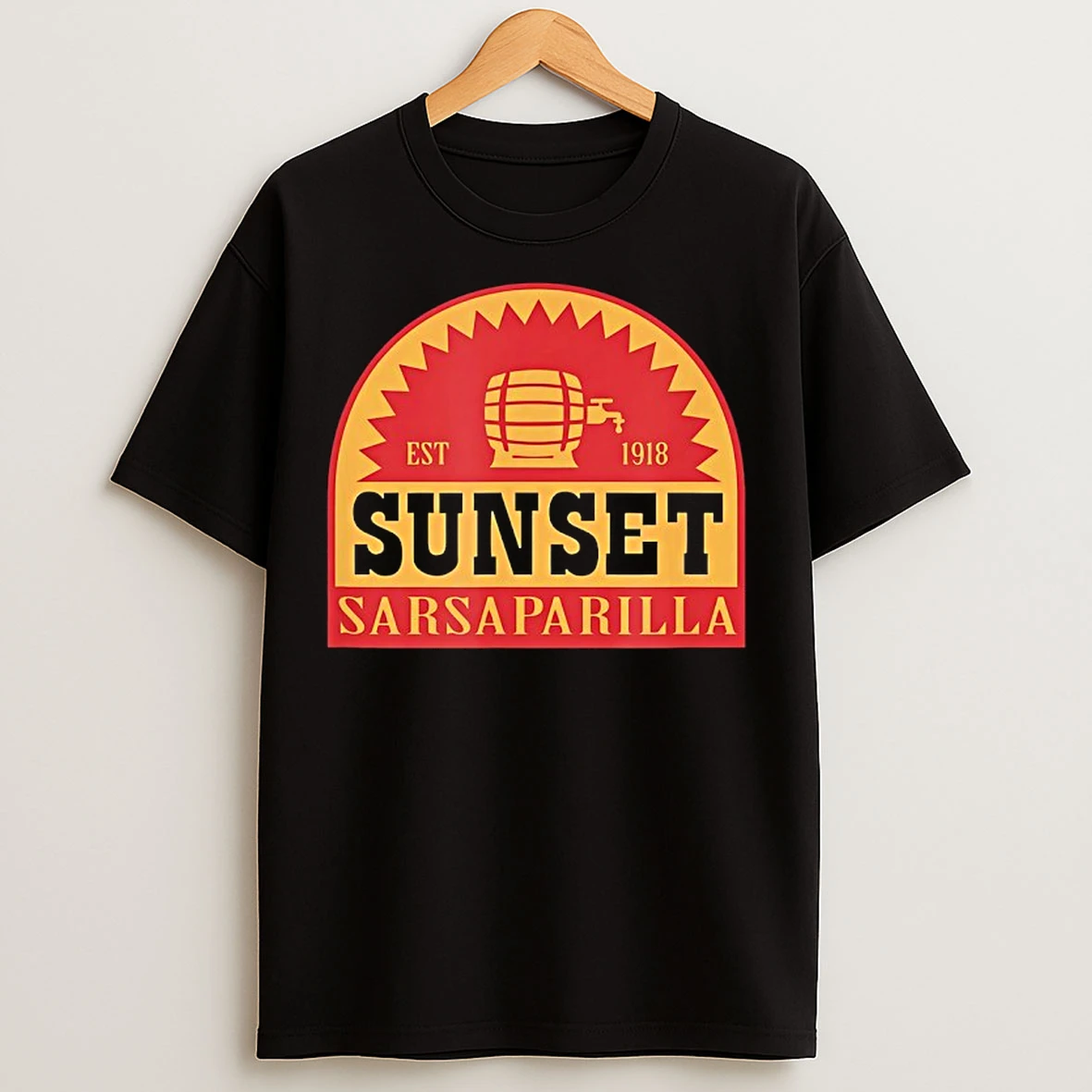 Classic Fallout Sunset Sarsaparilla Est 1918 T Shirts