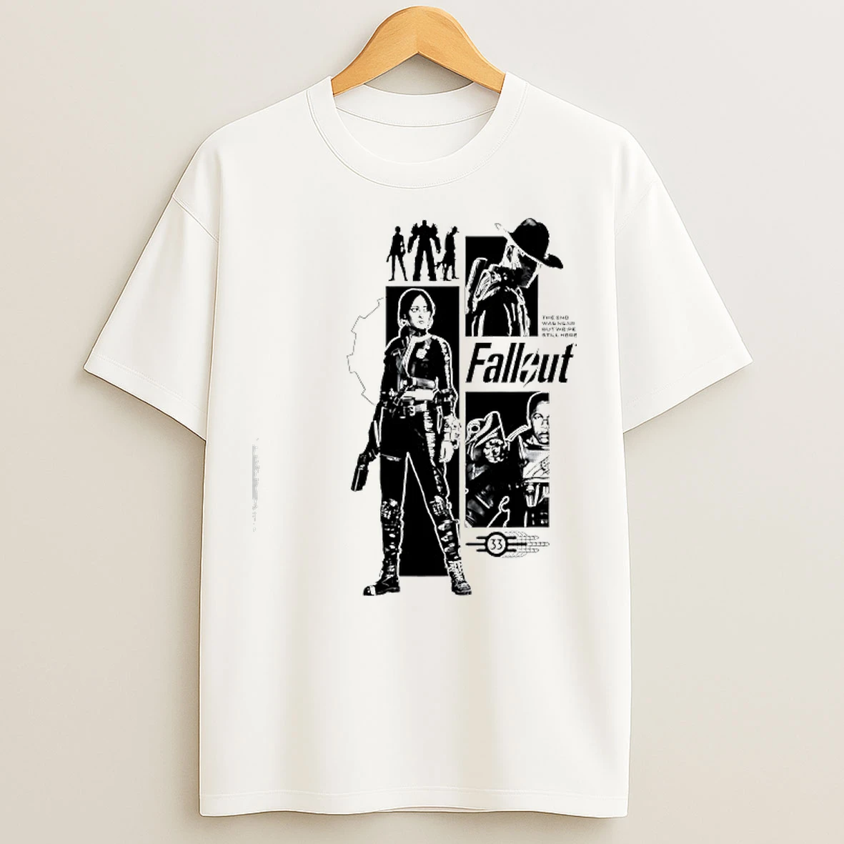 Classic Fallout Tv Series Vault 33 Graphic T Shirts