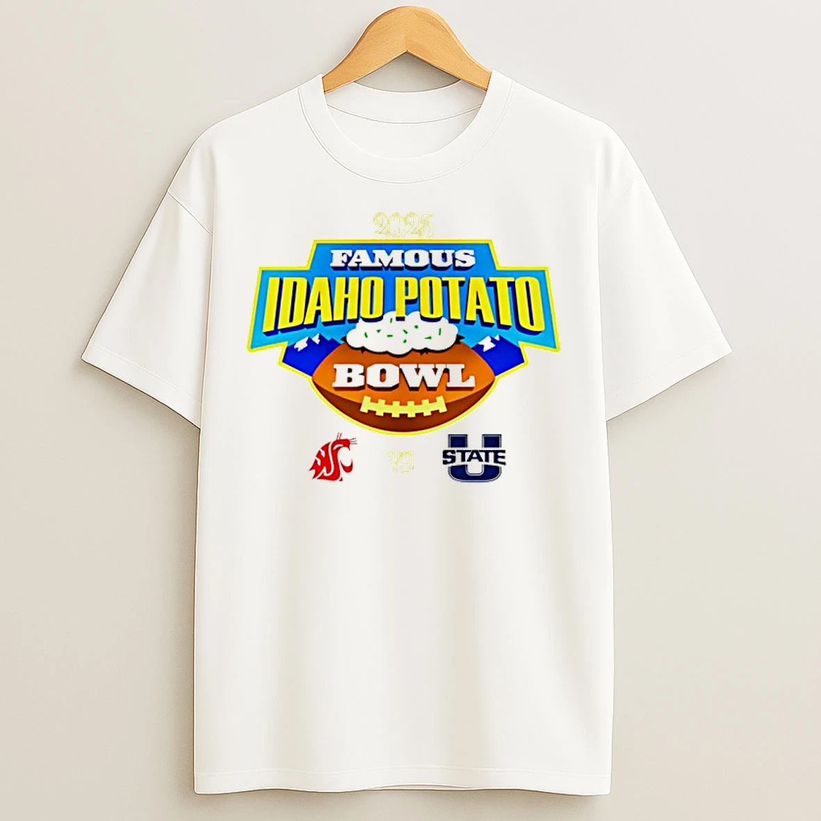 Classic Famous Idaho Potato Bowl 2025 Washington State Vs Utah State T Shirts