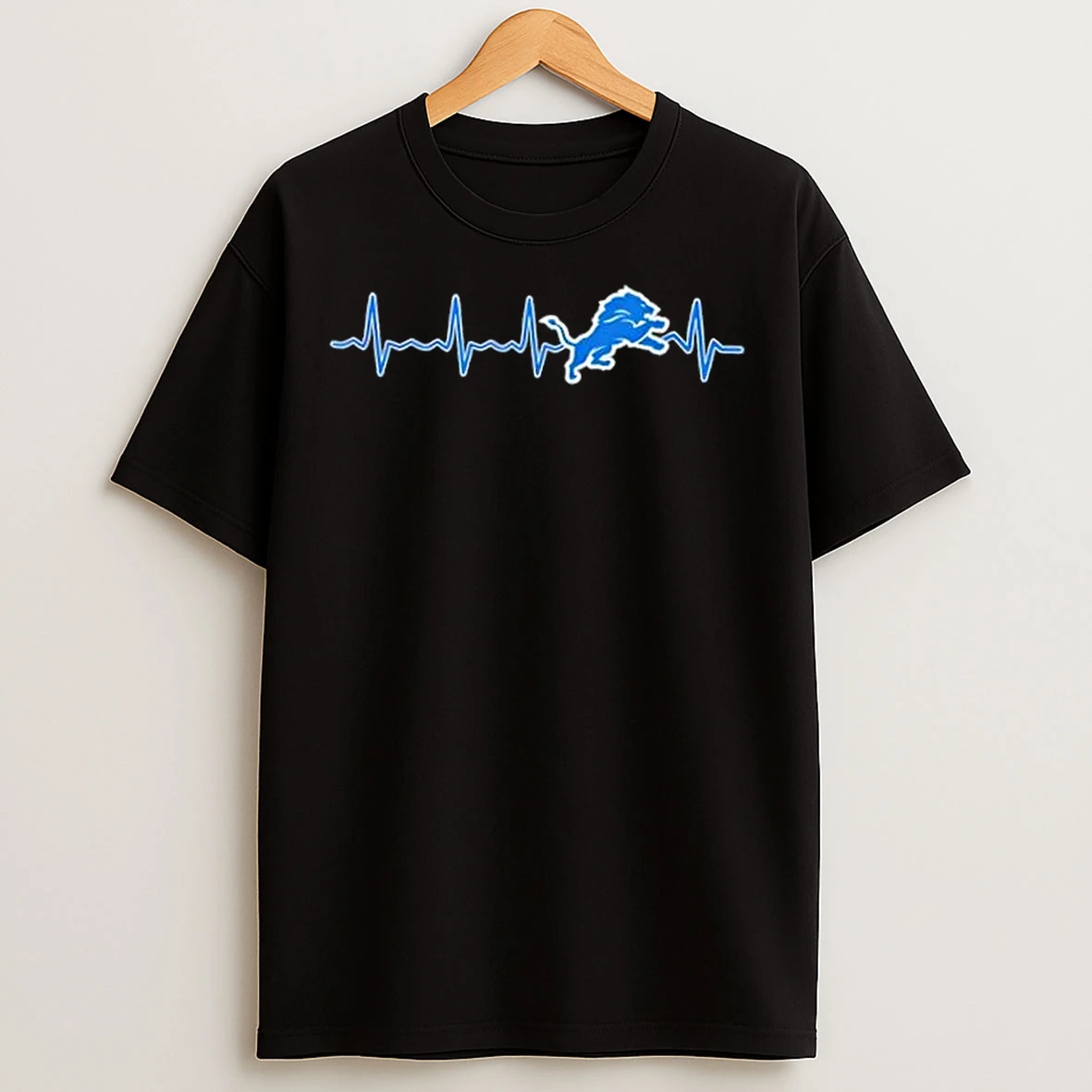 Classic Fans Heartbeat Love Detroit Lions Football T Shirts