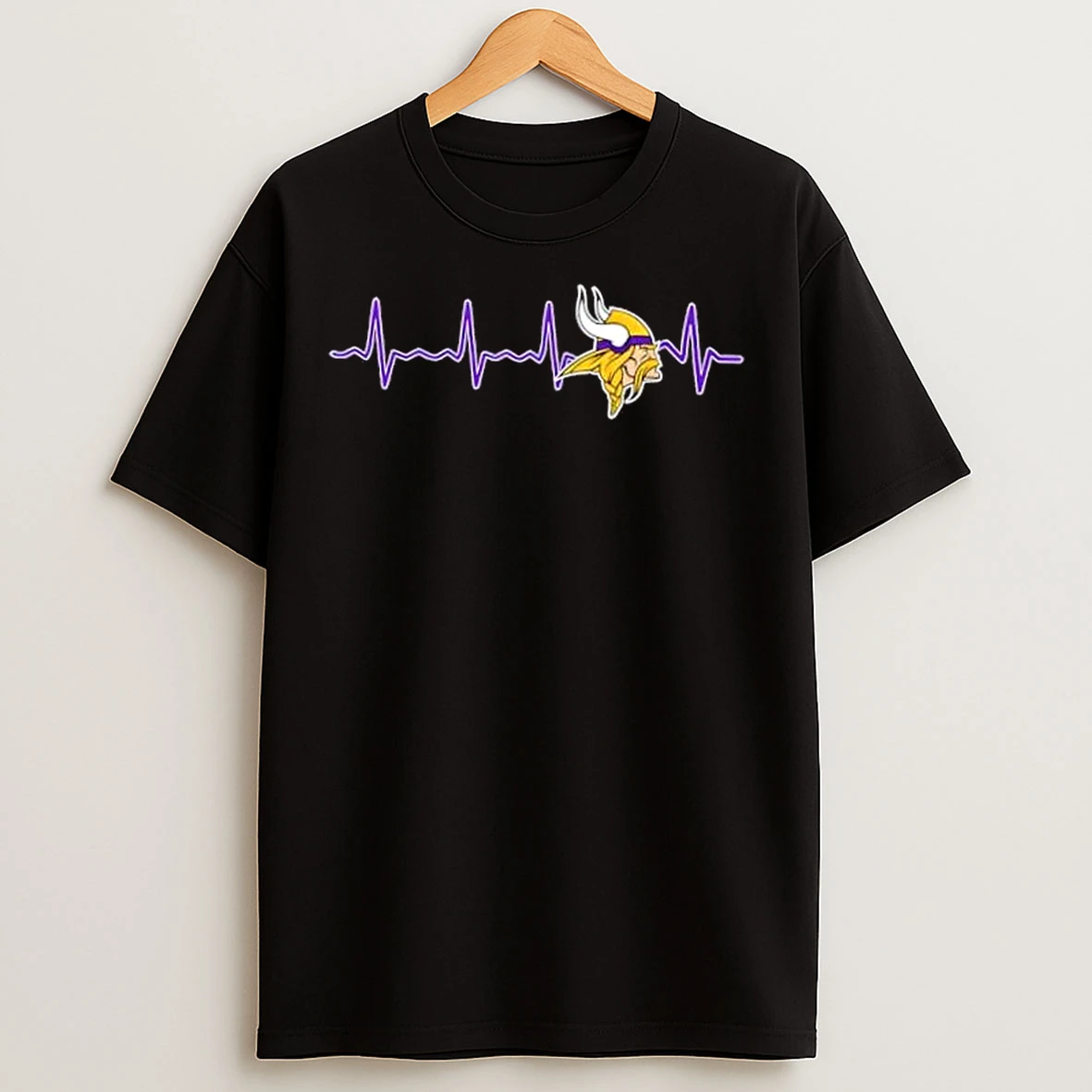 Classic Fans Heartbeat Love Minnesota Vikings Football T Shirts