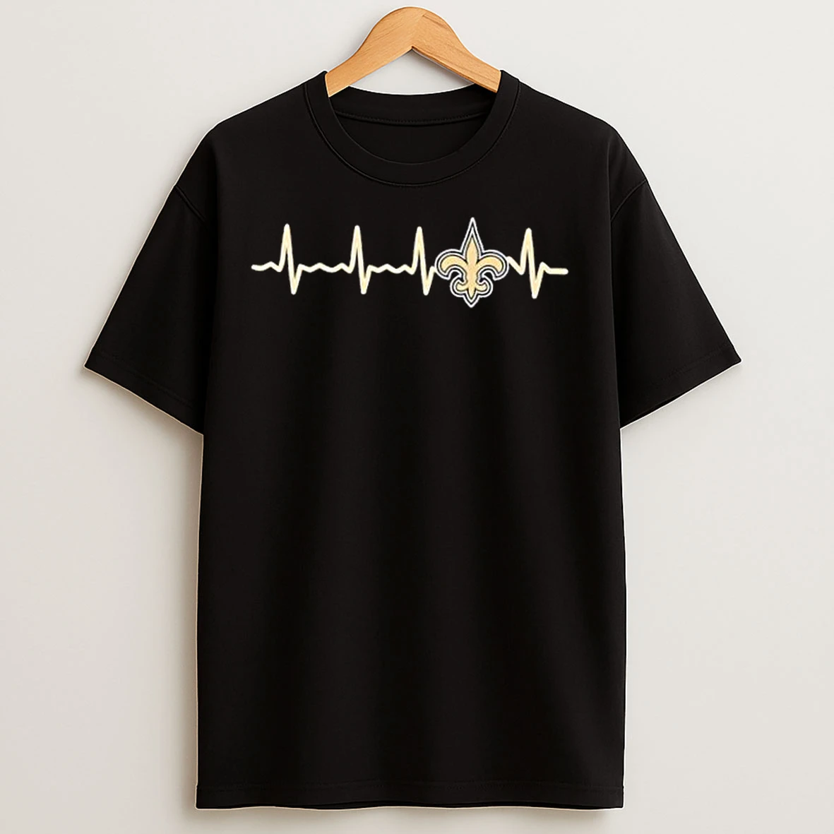Classic Fans Heartbeat Love New Orleans Saints Football T Shirts