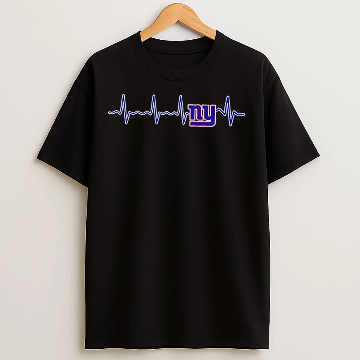 Classic Fans Heartbeat Love New York Giants Football T Shirts