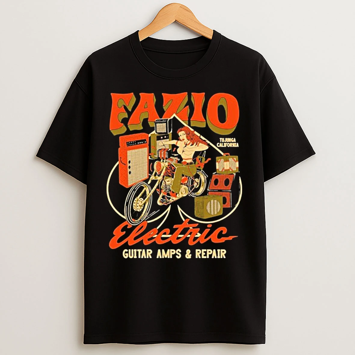 Classic Fazio Electric Guitar Amps And Repair T Shirts