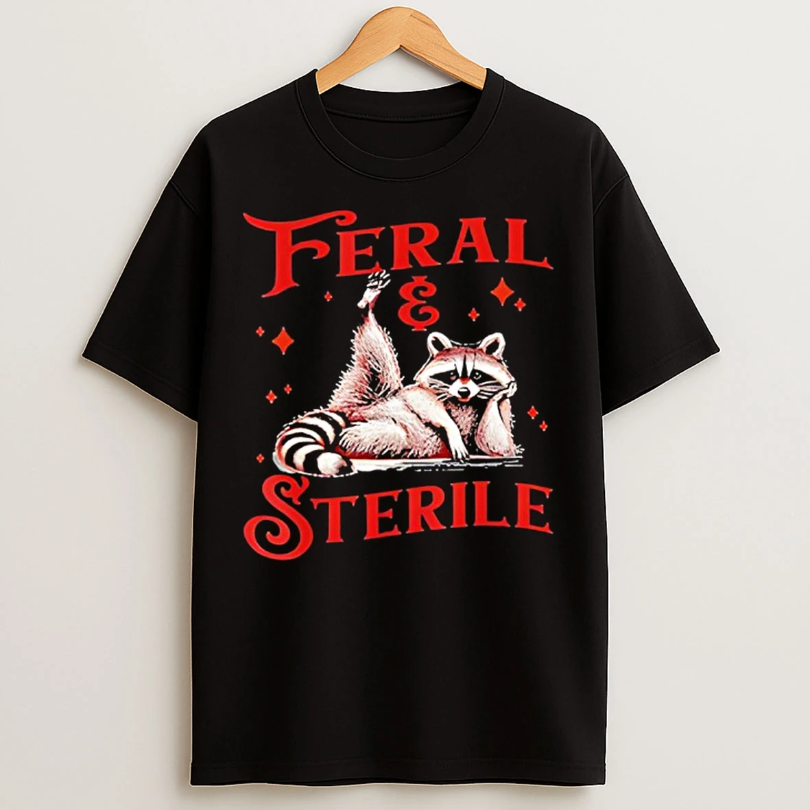 Classic Feral And Sterile Raccoon Cute T Shirts