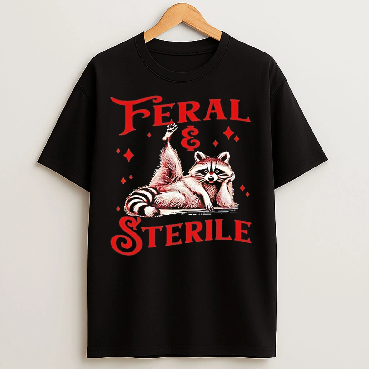 Classic Feral And Sterile Raccoon T Shirts