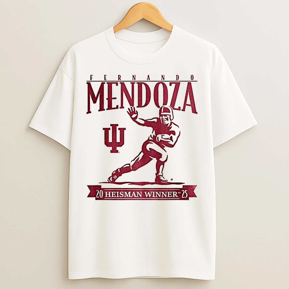 Classic Fernando Mendoza Heisman Trophy Indiana Hoosiers Football Championship 2025 T Shirts