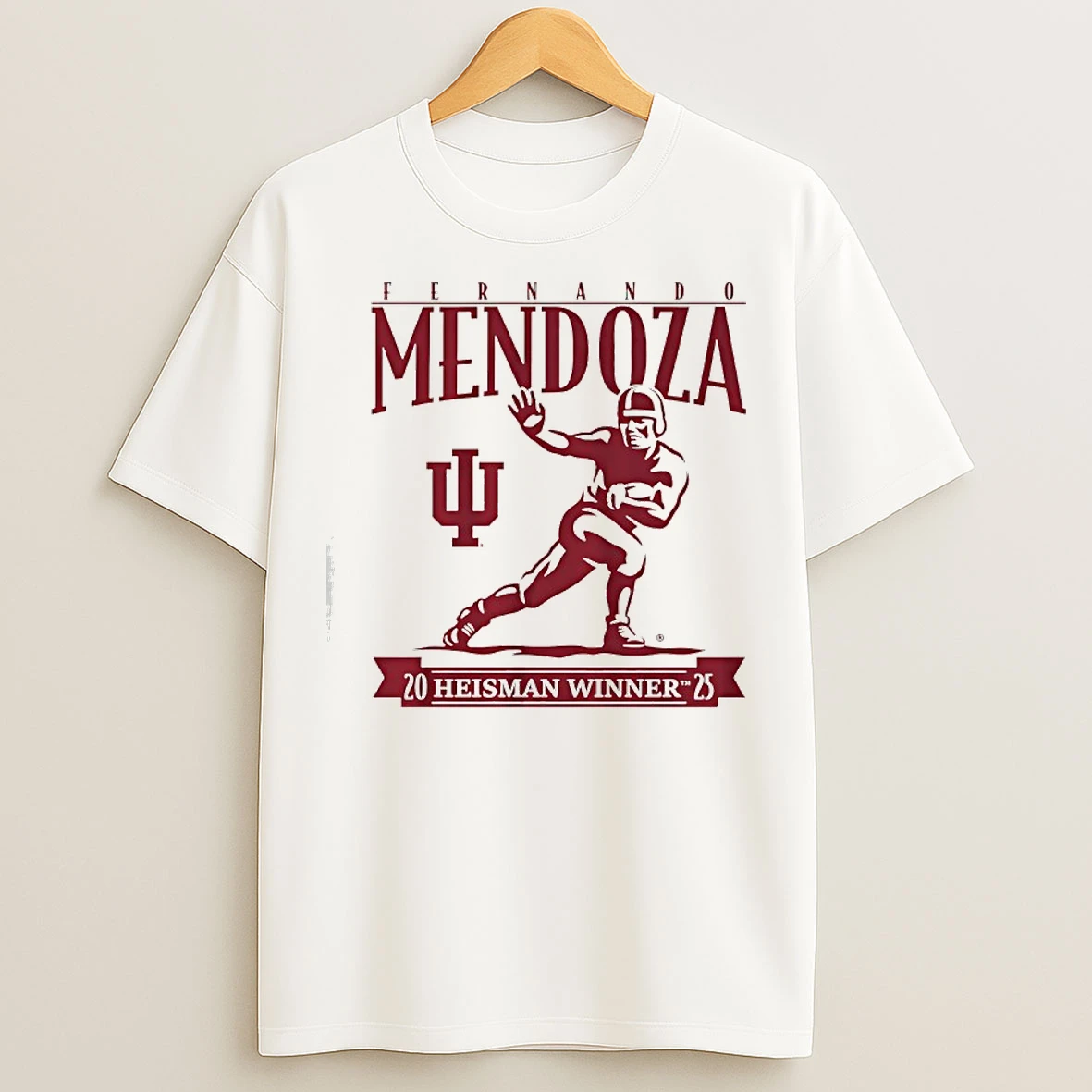 Classic Fernando Mendoza Heisman Winner Indiana Hoosiers 2025 T Shirts