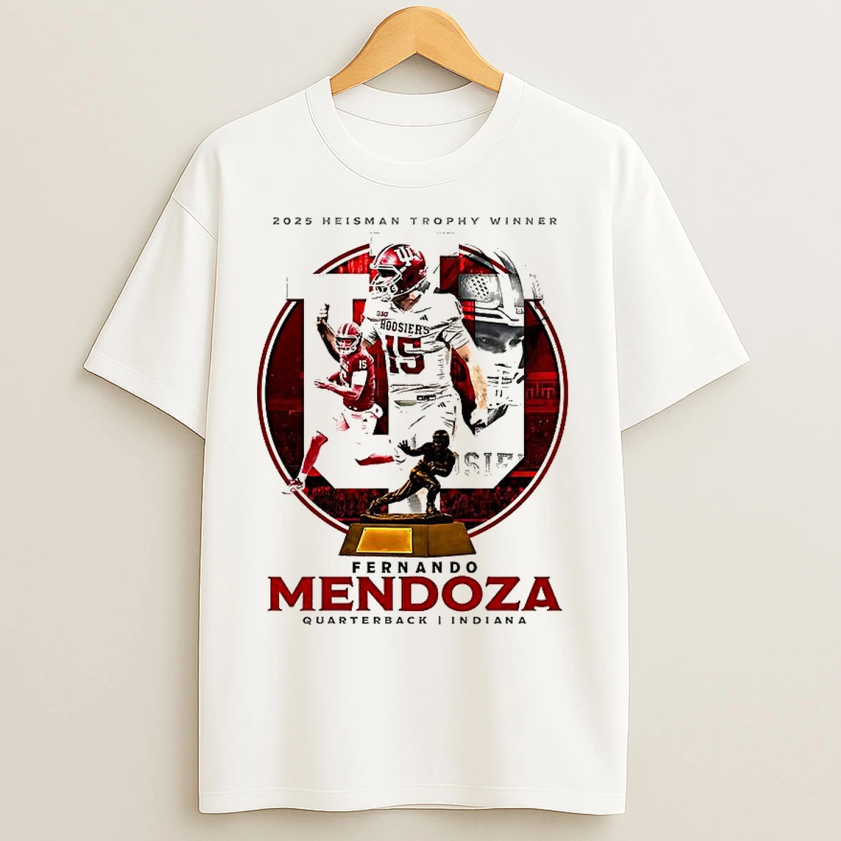 Classic Fernando Mendoza The 2025 Heisman Trophy Winner T Shirts