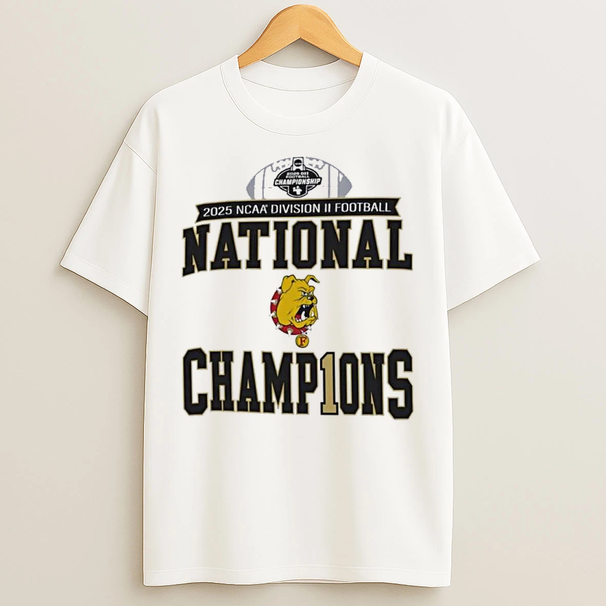 Classic Ferris State Bulldogs 2025 Ncaa Dii Football National Champions T Shirts