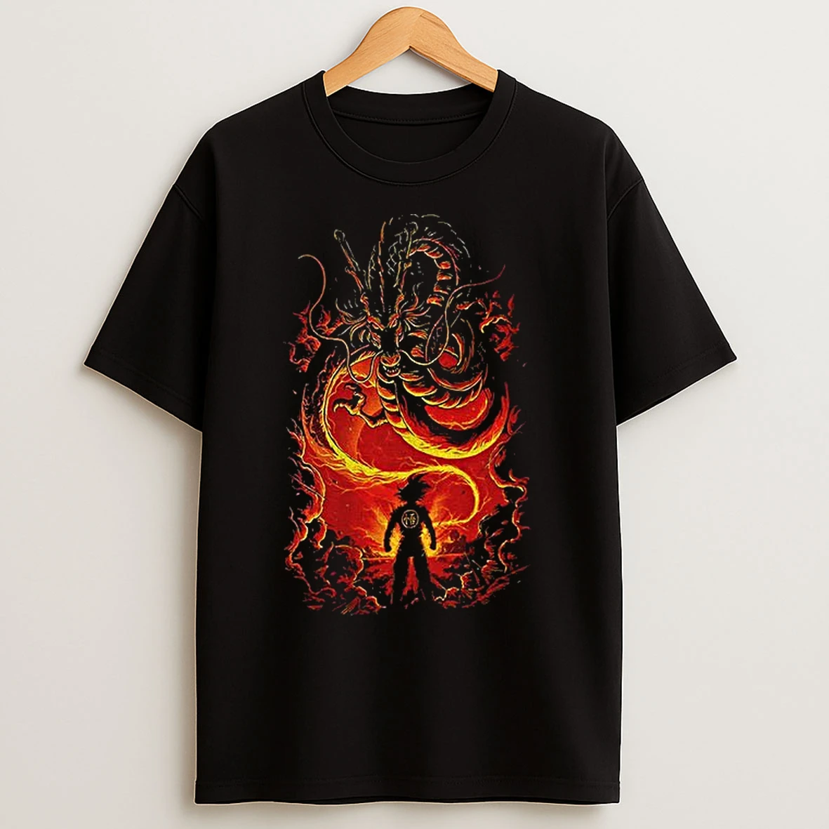 Classic Fiery Dragon Son Goku Dragonball Anime Cartoon T Shirts